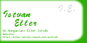 istvan eller business card