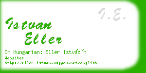 istvan eller business card